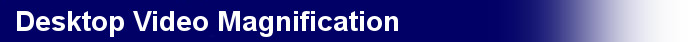 Desktop Video Magnifiers